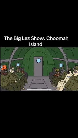 Choomah island on the plane getting ready to drop on to f**k up some Choomahs. Sassys not happy with his hat, Donny hates 🔫, and Clarence needs to STFU. #sassythesasquash #thebiglezshow #choomah #donnythedealer 