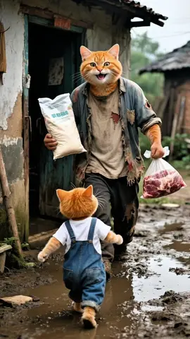 I love my family❤️#funnyvideos #kitten #orangecat #foryou #fyp 