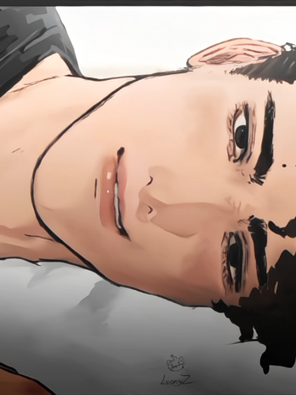 #sakusakiyoomi i'm too lazy to edit LOL, sorry for the animation. And LOONY I LOVE UR ART 🤍 -@freaka_loonyz  #haikyuu #sakusa #animation #fyp 