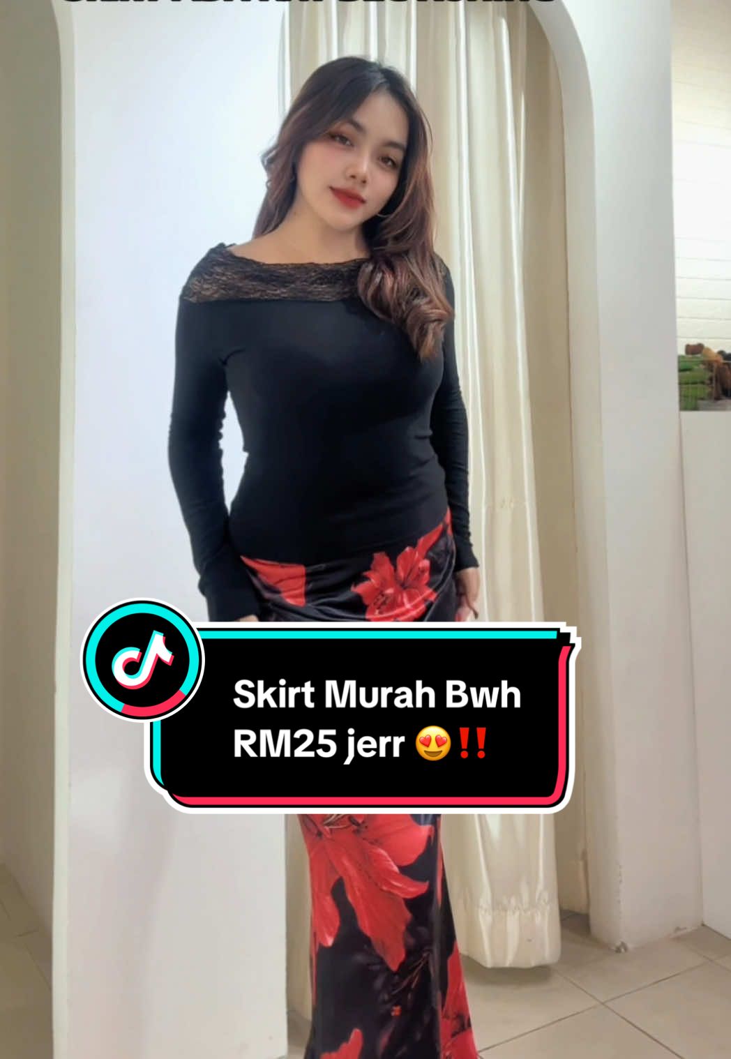 Nana pakai size : L ✅ Ada 3 warna , beli kat beg kuning skrg !! 😍💗💗 #skirt #skirtbunga #skirtoutfits #mermaidskirt #skirtmurah #kainlembut #viral #recomended #comfortable #fyp #buynow 