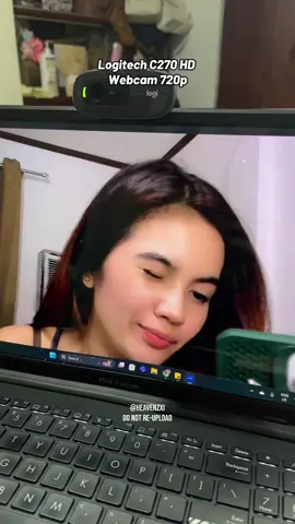 Webcam reco hihi. Ang linaw hehez 🥰 #webcam #logitech #logitechc270 #logitechwebcam 
