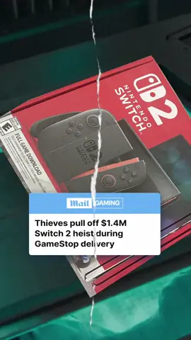 Thieves have stolen nearly 3,000 Switch 2s en-route to GameStop in Texas. #nintendo #gaming #switch2 #heist #nintendoswitch #gamestop 
