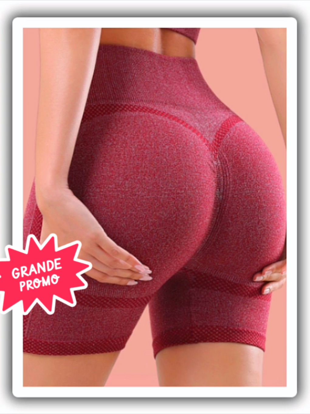 Shorts Fitness Feminino Cintura Alta Academia Yoga Levanta Bumbum Sem Costura #shortsfitness #shortsfeminino #modaacademia #levantabumbum #superoferta #liquidacao @achadinhodenovo @achadinhodenovo 