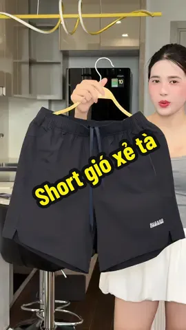 Short gió xẻ tà #kieugialinh #quanshortnam #quangio #guzado 