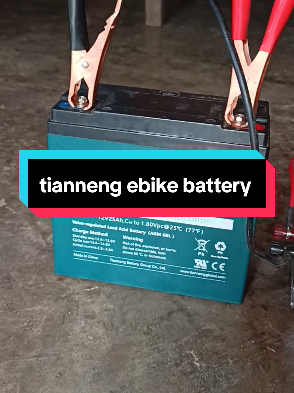 tianneng ebike battery #battery #solarbattery #12volts #brownout #trending #viral 