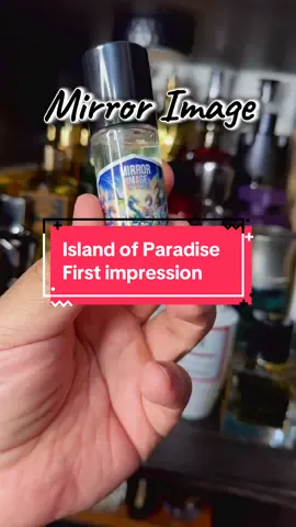A secret no more! Had to finally check out a couple of the latest offerings from Mirror Image Fragrances.  Here is the first one,  island of Paradise.  A magical mix of Fig, Coconut, booziness, Tonka, and fuzzy spun sugar.  #fragrancetiktok #fragrance #perfumetiktok #creatorsearchinsights #summerscents #mirrorimagefragrances 