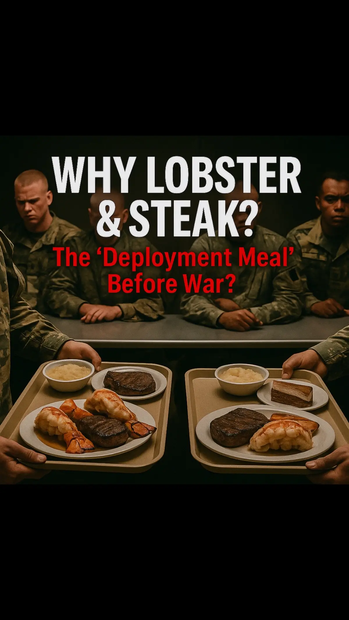 📍 Military dining halls 📍 Steak, lobster, pie 📍 And deployment orders right after They call it the Deployment Meal. It’s not a reward. It’s not a celebration. It’s the final “comfort” before they ship out. 📘 I put together a full readiness PDF based on what this really means. Comment “MEAL” and I’ll send it to you. 👉 If they’re preparing quietly… You should too. Full guide and action plan — LINK IN BIO . . . . #prepper #preppers #prepperessentials #survivalskill #howto #bugoutbag #buginguide #buginprotocol #shtfscenario #nighttactics #survivalskills #preppertok #offgridprepper #emergencyreadiness #homeinvasionplan #collapseprep #deployment #lobster #israel #iran🇮🇷 #news #steakandlobster 