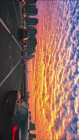 The sunset on the way home🌆#sunset #fyp 
