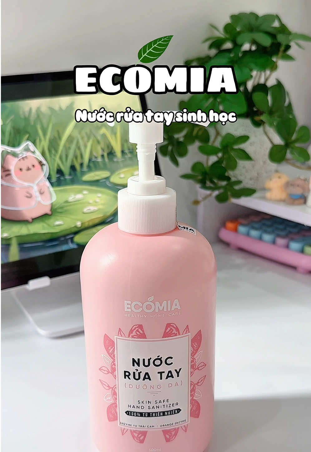 Nước rửa tay sinh học Ecomia làm sạch diệt khuẩn, thơm. Quan trọng là thiên nhiên, an toàn, ko hoá chất #nuocruatay #nuocruataydietkhuan #ruatay #ecomia #review #unboxing #xuhuong #fyp #viral 