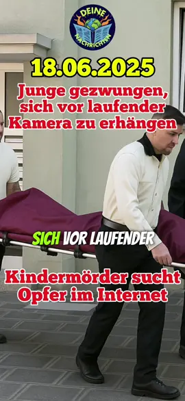 Deine Nachrichten am 18.06.2025 Hamburg – Was die Ermittler einem Hamburger vorwerfen, ist kaum zu ertragen. In Internet-Foren soll er gezielt gesucht haben, um seine unfassbar sadistischen Neigungen auszuleben. Der schlimmste Verdacht: Er könnte einen Jungen gezwungen haben, sich vor laufender Webcam zu erhängen. #junge #traurig #tod #täter #haft #rip #traurig #eilmeldung #hamburg #nachrichten #deinenachrichten 