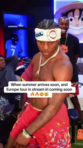 When summer arrives soon, and Europe tour in stream irl coming soon 🔥🔥🤯🤯 #ishowspeedclipz #ishowspeed #usa_tiktok #shorts #viralvideos #irlstreaming #streamer 