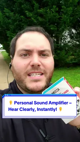 Personal Sound Amplifier - Personal Audio Amplifier Device and Voice Enhancer Device for Sound Gain of 50dB, Up to 100 Feet Away, Pocket Hearing Devices #PersonalSoundAmplifier#VoiceEnhancer#HearingSupport#HearingAmplifier#ClearHearing#HearigDevice#AssistiveListening#SoundBooster#HearingAidAlternative#PocketAmplifier#LoudAndClear #ElderCare#SeniorTech#BetterHearing#50dBGain#LongRangeHearing#AudioEnhancer