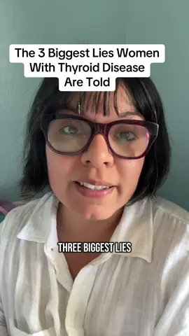 The 3 Biggest Lies: 1. You’ll be on medication for life. 2. Just eat less and exercise more.  3. You’ll have thyroid disease for life.   #ThyroidHealth #HashimotosJourney #ThyroidAwareness #HealingHashimotos #ThyroidSupport #AutoimmuneWarrior #ThyroidWarrior #HashimotosHope #HealingFromWithin #ThyroidHealing #HolisticThyroidCare #HashimotosRecovery #ThyroidWellness #NourishYourThyroid #HashimotosWarrior #ThyroidReset #HealingPowerOfFood #HealthyThyroid #EmpowerThyroidHealth #ThyroidSupportiveLifestyle  