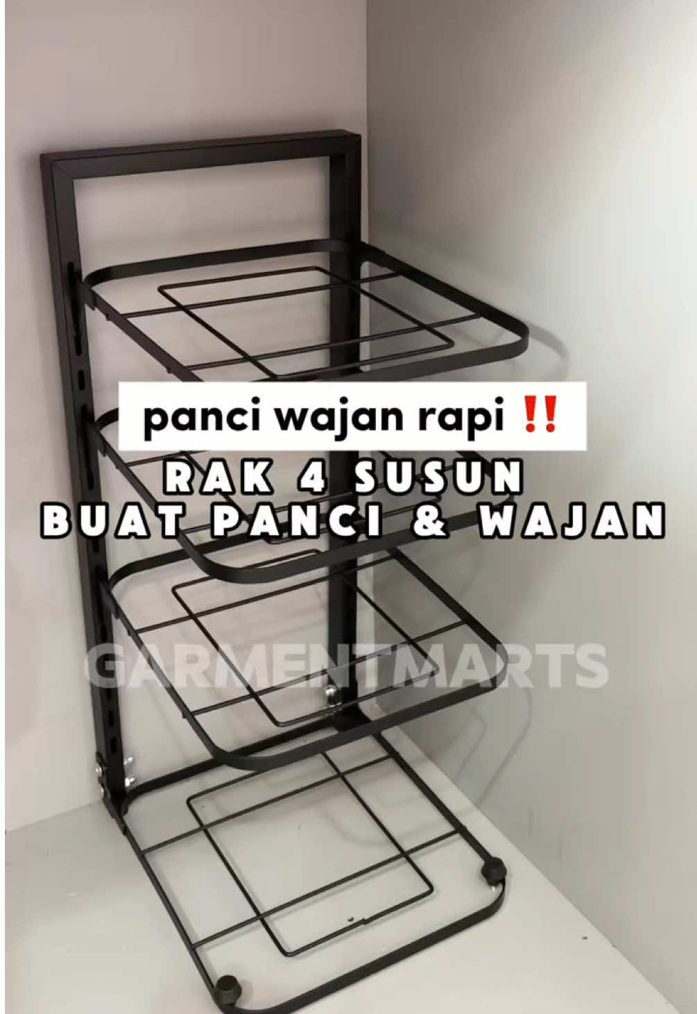rak panci susun AUTO RAPII🫣👌🏼 #rakpanci #rakdapur #rakpancisusun #rakkolongdapur