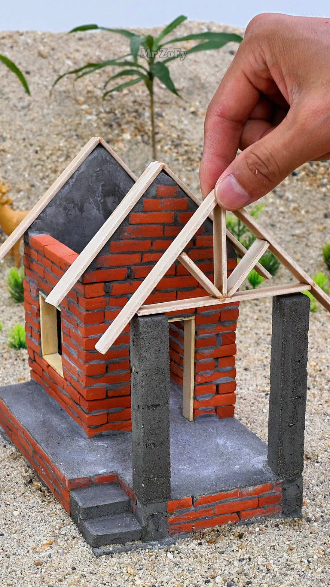 DREAM One-Story Mini House with Elegant Design! #miniature #house #vfuho #mrzofy #DIY 