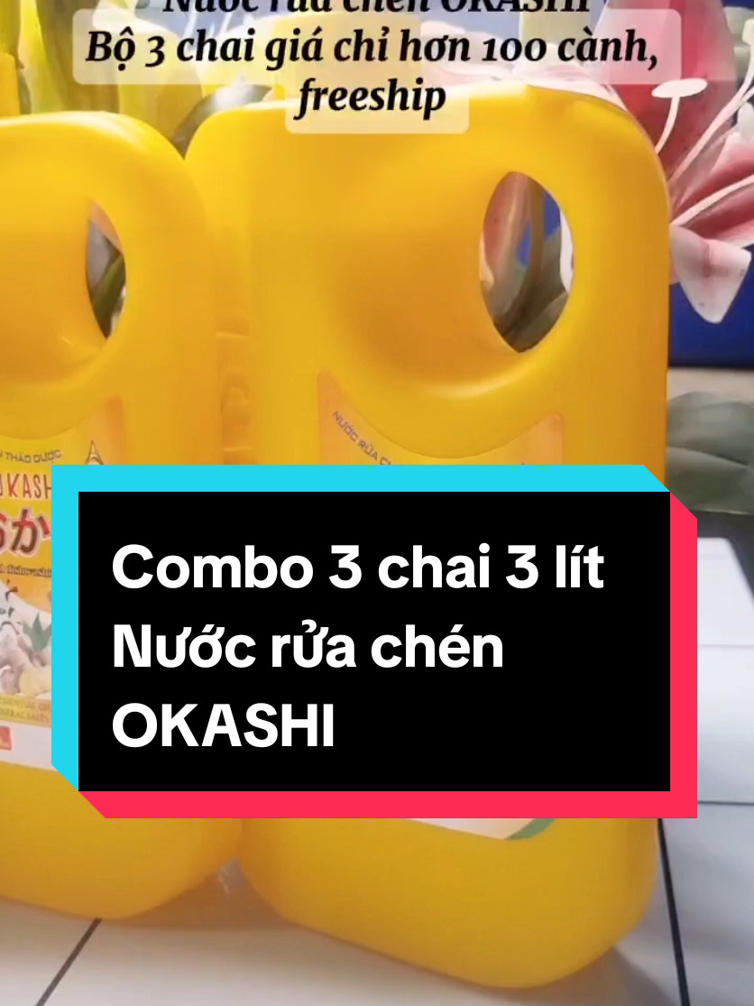 Nước rửa chén OKASHI thành phần thiên, nên sử dụng rất an toàn và lành tính...  #nuocruachen #nuocruachenokashi #okashi #reviewgiadung #giadungtienich #thinhhanh 