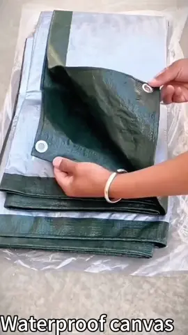 Waterproof Canvas Tarpaulin Canopy Awning HeavyDuty Tarp Sun Shade Net Camping KanvasKhemah Green Outdoor #fyp #goodthing #tiktokshop #foryou 