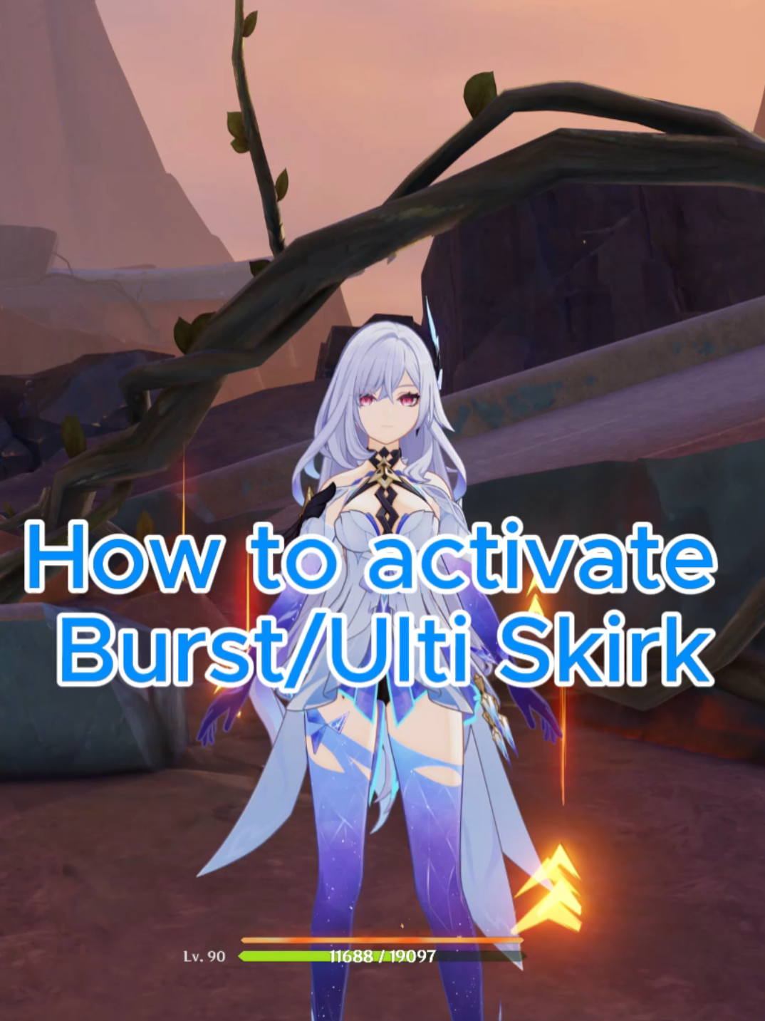 Tutorial Burst Skirk #skirk #ASpaceAndTimeForYou #GenshinImpact57 #GenshinImpact #hoyoverse #hoyocreators #hoyoversecreators 