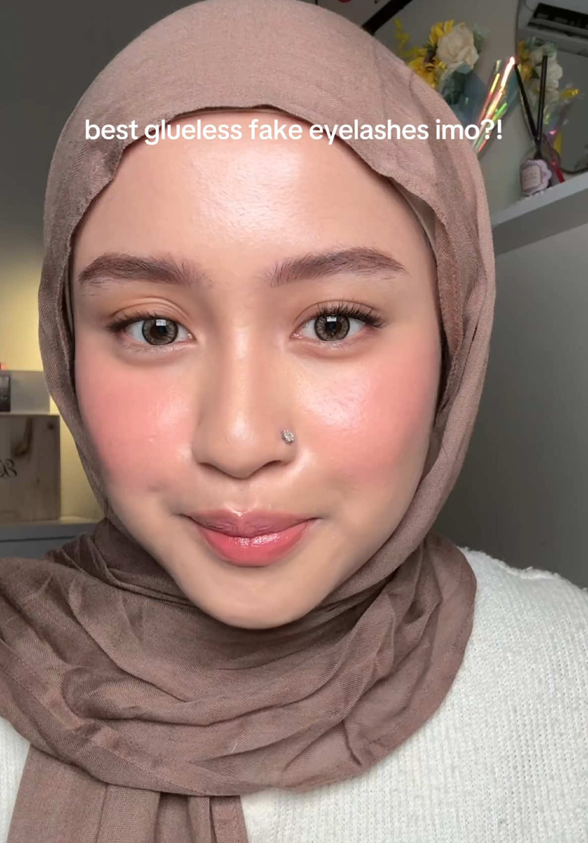 aku kurang suka feels glueless eyelashes tp ini nyaman bgt ?? #glamfixid #glamfixwinkera #clusterlashes #bulumata #tanpalem 