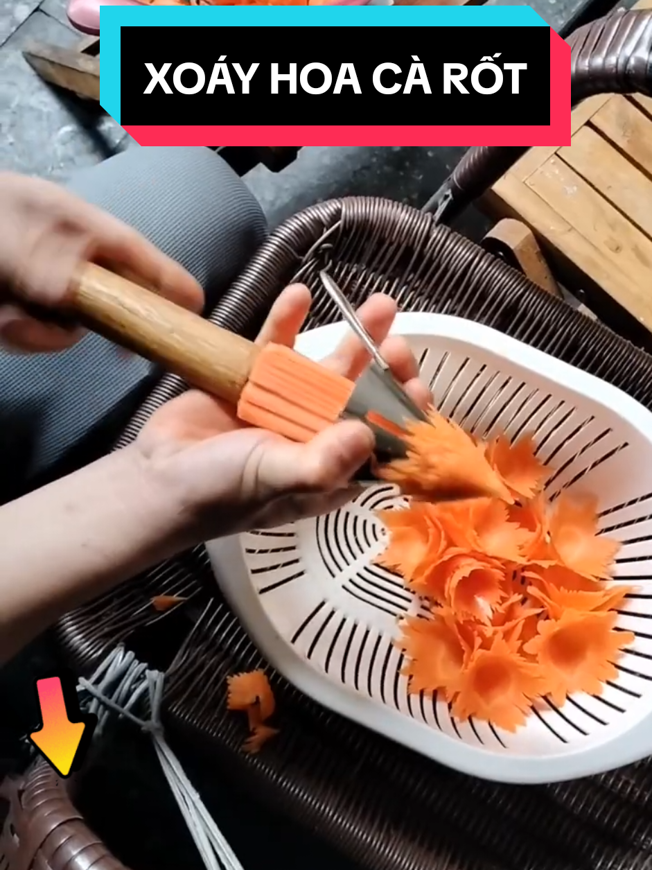 xoáy hoa cà rốt #xuhuong #xoayhoa #xoayhoacarot 