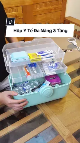 Hộp y tế đa năng 3 tầng để được nhiều thứ lắm mấy bác ạ, gia đình nào cũng nên có nha #phanhotro #dodungtienich #xuhuong #mebimsua #tiktokshop #viral 
