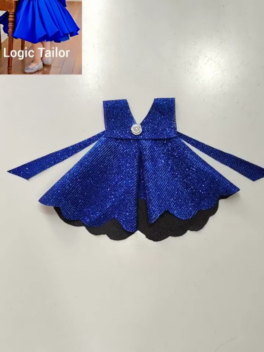 فكرة بسيطة لفستان اطفال دبل كلوش #sewingprojct #foryoupage #fyb #sewing #خياطة #افكار_خياطة #تعليم #مشروع #القماش #جديد #فستان #باترون #تفصيل #موضه #