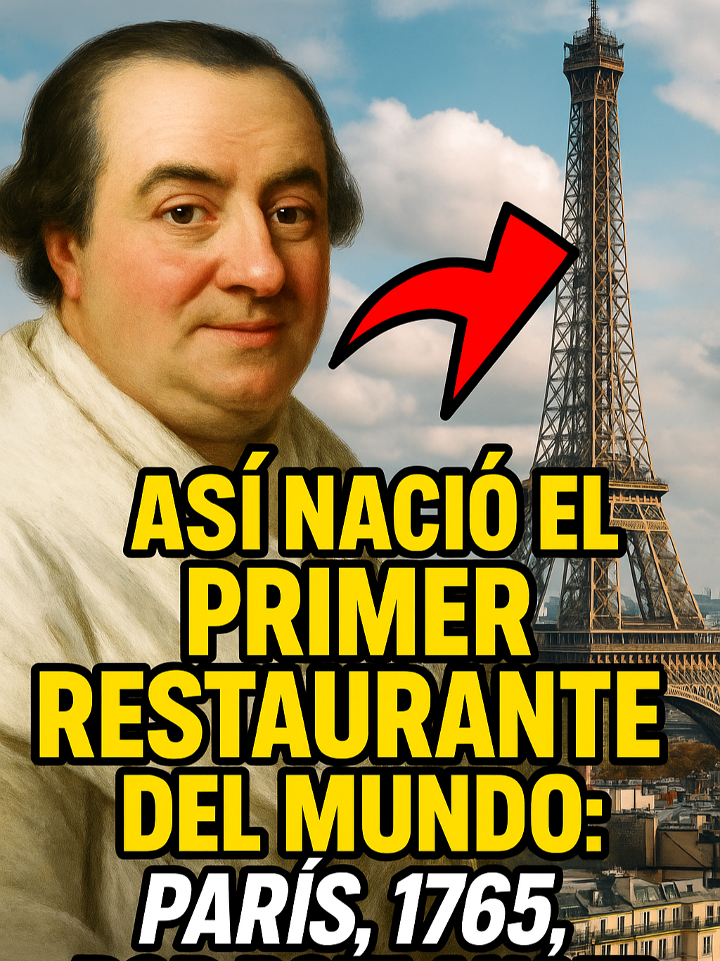 Conoce la increíble historia del PRIMER RESTAURANTE del MUNDO abierto por BOULANGER en PARÍS (1765)  En 1765, un hombre llamado Boulanger abrió en París un local que ofrecía 