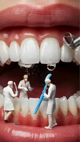 amazing ai teeth cleaning #animation #teeth #ai #cleaningtiktok