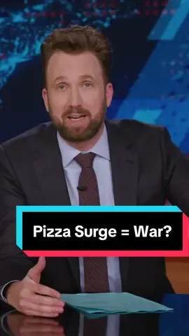 Intel from a pizza tracking app suggests the Pentagon is cooking up another world war #DailyShow #Pentagon #Pizza 