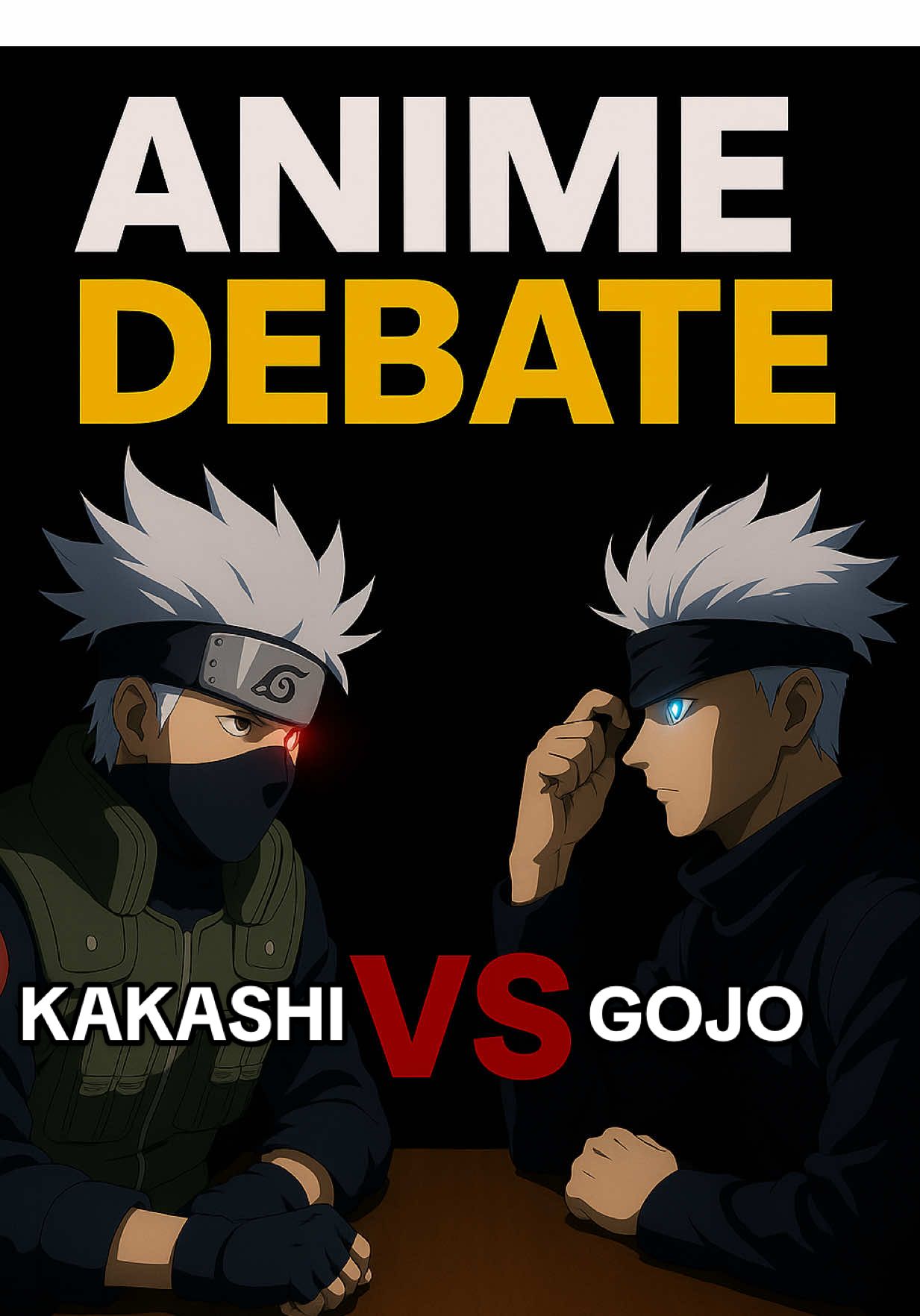 Kakashi Hatake vs Gojo Satoru 👊 OG Sensei vs New Gen Sensei - Who wins, KAMUI vs SIX EYES?!? Headband up. Blindfold off. Let the Anime Debate begin! #KakashiVsGojo #kakashi #gojo #kakashihatake #gojousatoru #gojosatoru #naruto #narutoshippuden #jjk #jujutsukaisen #anime #animetiktok #anitok #animedebate #animedebates #animevs 