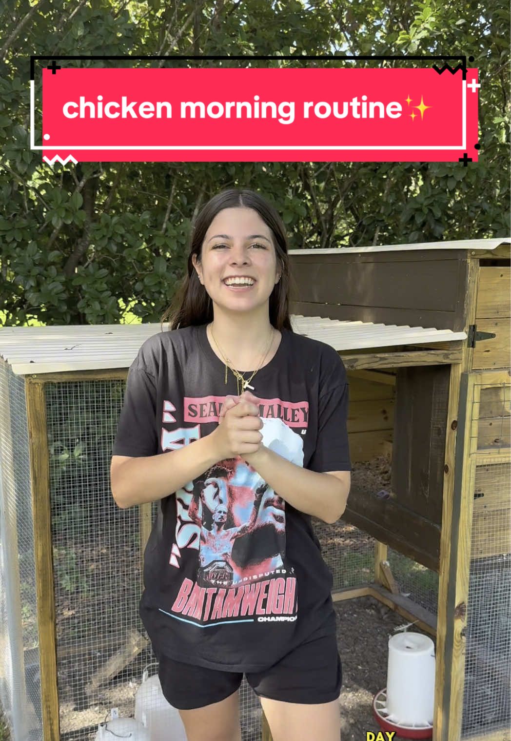 chicken morning routine🥰 #chickenmorningroutine #chicken #farmlife #ttucci #Lifestyle #minifarm #blowthisup #xyzbca #capcut 