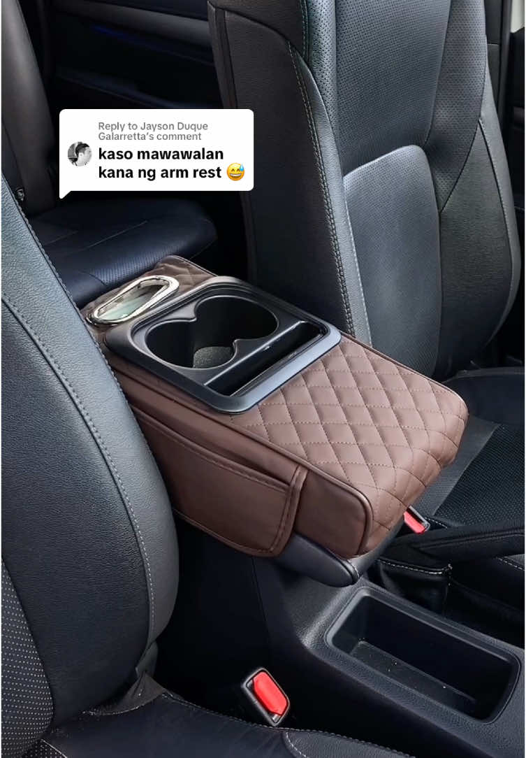 Replying to @Jayson Duque Galarretta hindi naman nawawala yung purpose ng armrest, this time may organizer na tayo #cararmrest #armrest #caraccessories 