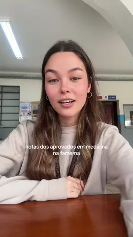 notas de alguns aprovados em med em uma estadual de sp 💙 da pra ver que a redação conta muito né? #med #famema #vestibular