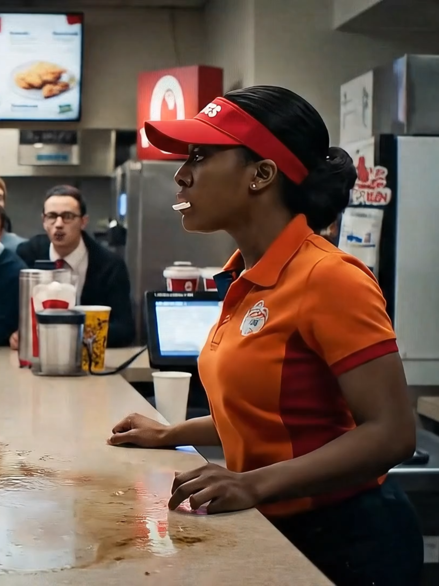 At a Popeyes 😭#ai #cop #argument #outofhand #funny