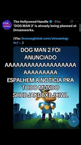 DOG MAN 2 FOI ANUNCIADO SJHDJAKSNDBSJJAOAKAJS #dogman #dogmanmovie #davpilkeydogman #book #dogman2 #movie #dreamworks #fyp #memesbr #foryoupage #vaiprafy #fyyyyyyyyyyyyyyyy #vaiprafycaramba #fypシ゚ #naoflopa 