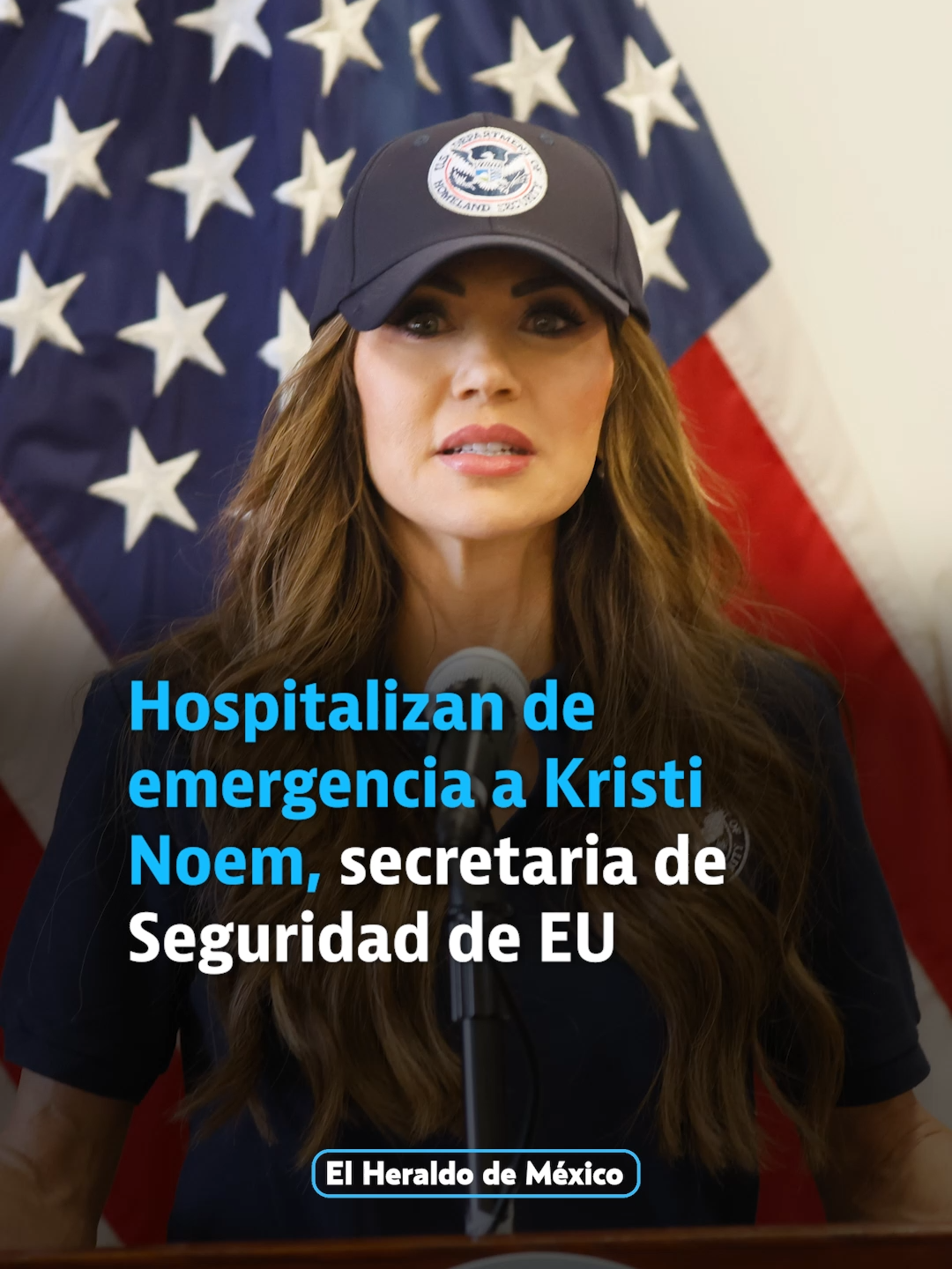 Hospitalizan de emergencia a #kristinoem, secretaria de Seguridad de EU #heraldodigital