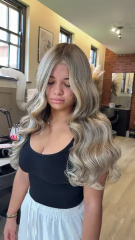 Had to throw the before in there at the end because WOW😍 Gold double weft weave using shade “almafi blonde” - @Beauty Works  #beautyworkshairextensions #weaves #sheffield #hairdresser #uktiktok #blonde 