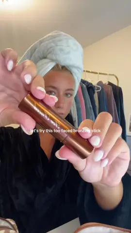 Shocked at how good this is @Too Faced #makeup #routine #bronzingstick #girlhood #fyp 