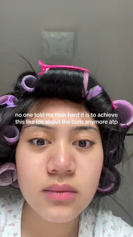 what a mess #hairrollers