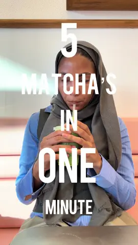 Talking in x5 is harder then I thought 😂 تفضلون هالتقييم ولا كل ماتشا بروحها🧐؟ #matcha #tryingoutnewmatcha #ماتشا