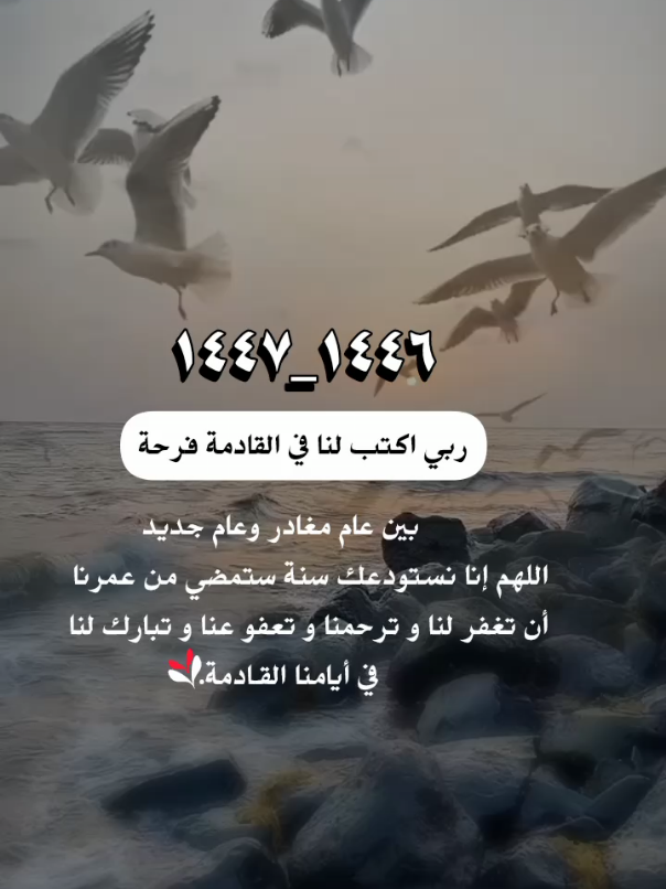 بين عام مغادر وعام جديد اللهم غير حالنا للأفضل #يارب❤️ #foryou #foryoupage #fypシ゚ 