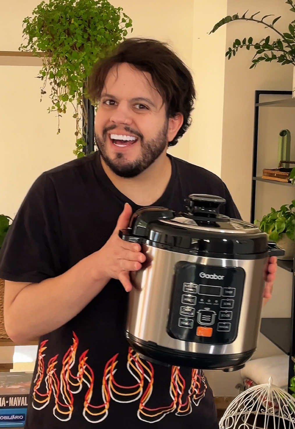 que facilidade essa panela de pressão elétrica da Gaabor se tornou na minha vida! tá disponível no link do vídeo 