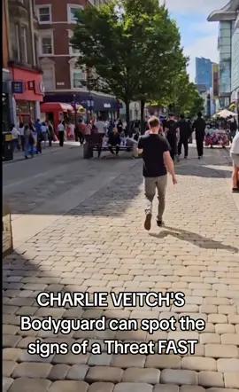 Charlie veitch and bodyguard  #charlieveitch #videoviral #manchester #mancity #london #fyp 