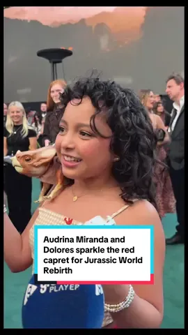 Audrina Miranda pulled up to the Jurassic World Rebirth premiere with the best plus one in London 🦖✨ Dolores understood the assignment!  @Global @Global Player @Jurassic World @universalpicturesuk  #jurassicworldrebirth #Iconic #JurassicWorld #universal #movie #filmclips #audrinamiranda #scarlettjohansson #jonathanbailey #premiere #london #interview #RedCarpetGoals #jurassicpark 