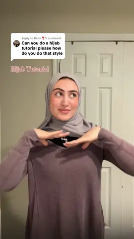 Replying to @Katie❣️ I love this style and can’t go back🫶🏼🫶🏼  #hijabtutorial #hijabitiktok #hijabstyle #modesty 
