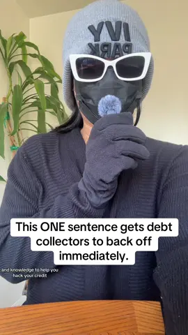 One sentence. That’s it. Say this to a debt collector and hang up. If they can’t prove it, they have to stop. Comment STOP below. #creditrepair #credithacks #debtpayoff #creditcollections 