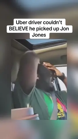 Uber driver couldn’t BELIEVE he picked up Jon Jones #UFC #legend #jonjones #uber #funny 