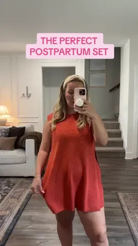 if you’re postpartum like me & want to feel put together get this set! #firsttimemom #fyp #momlife #momtok #postpartum #postpartumjourney #postpartumbody #Loveyourboobs 