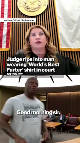 “What made you think that was a good shirt to wear to court this morning?” A no-nonsense Texas judge scolded a man who brazenly wore a t-shirt that said “World’s Best Farter” to his felony court appearance.