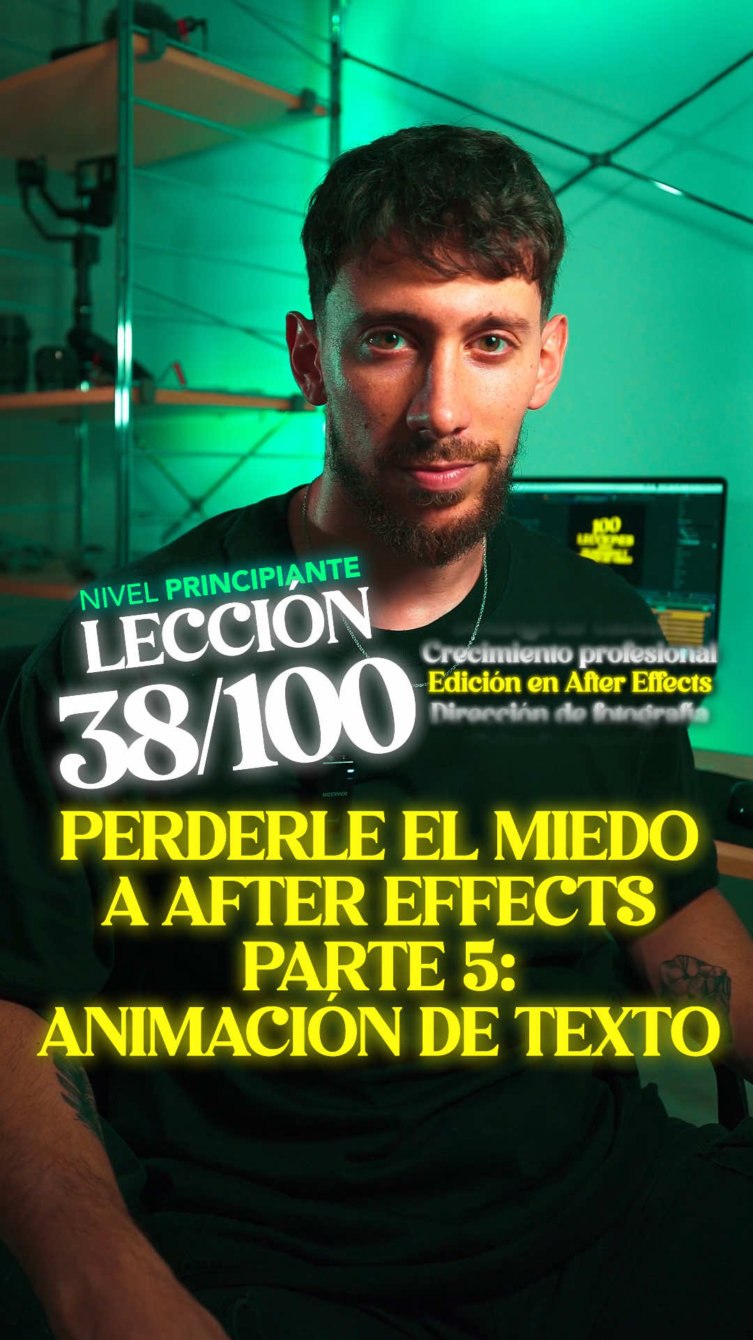 ASÍ vas a poder animar CUALQUIER TEXTO en #aftereffects LECCIÓN #38 las #100LeccionesFilmmaking ✍️ Perderle el MIEDO a AFTER EFFECTS #5: ANIMACIÓN DE TEXTO 🚦 Nivel PRINCIPIANTE 🟢 🖥️ Edición en After Effects #textanimation #animaciondetexto #animate #lettering #tipografia #motiongraphics #diseño